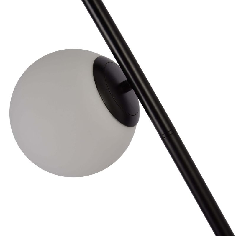 Lampă de podea neagră 3xE14, iluminat vertical, Dorado Light Prestige