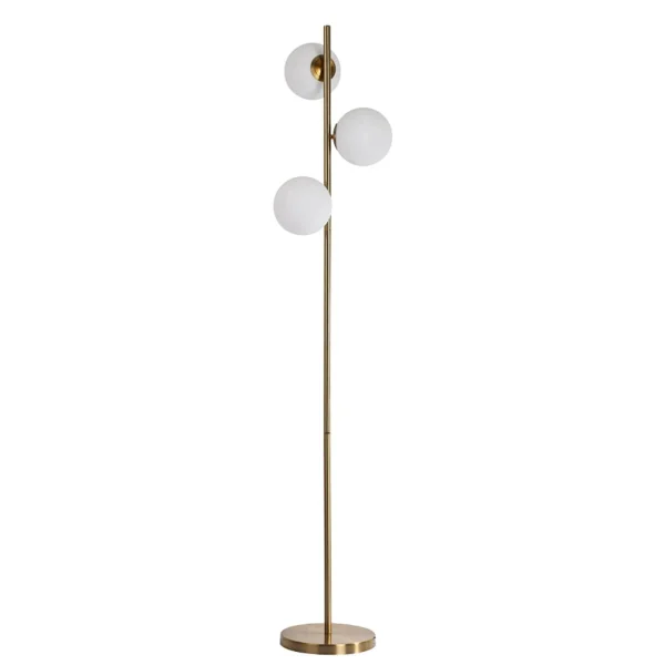 Lampă de podea aurie 3xE14