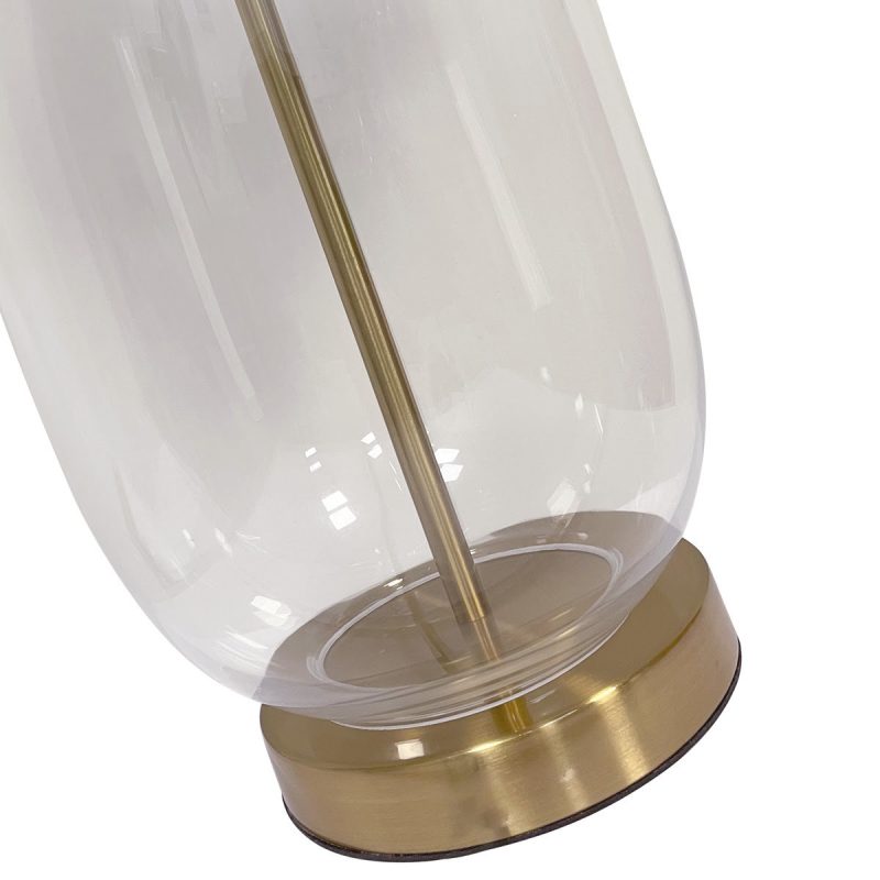 Lampă de masă negru-transparentă 1xE27, stil modern, Amur Light Prestige - imagine 4