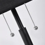 Lampă de masă neagră 2xE27, stil clasic, Fogo Light Prestige