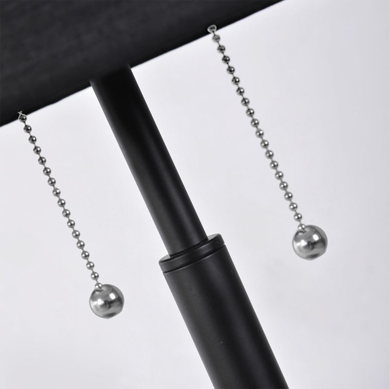 Lampă de masă neagră 2xE27, stil clasic, Fogo Light Prestige