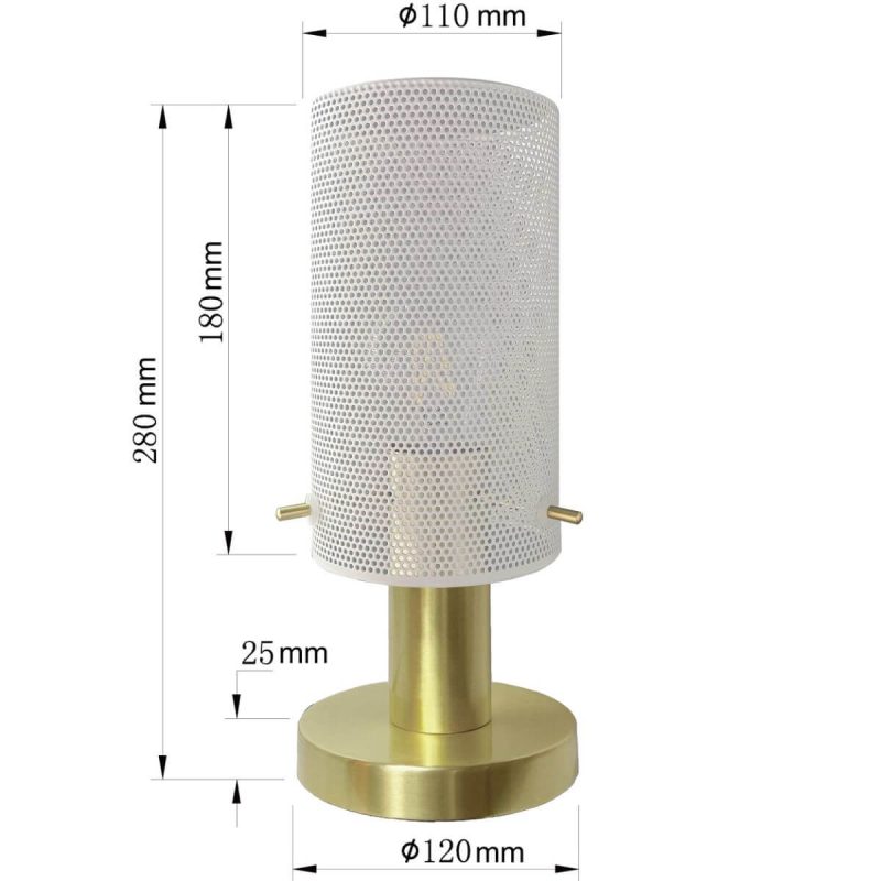Lampă de birou albă 1xE27, iluminat funcțional, Tirana Light Prestige - imagine 5