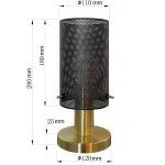 Lampă de birou neagră 1xE27, iluminat funcțional, Tirana Light Prestige