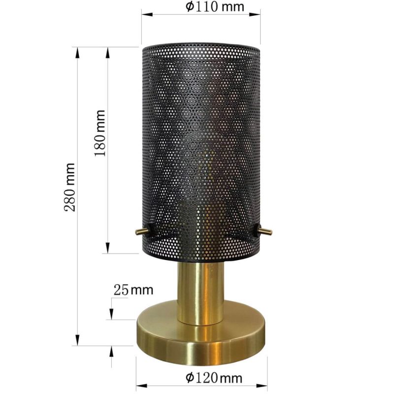 Lampă de birou neagră 1xE27, iluminat funcțional, Tirana Light Prestige - imagine 5