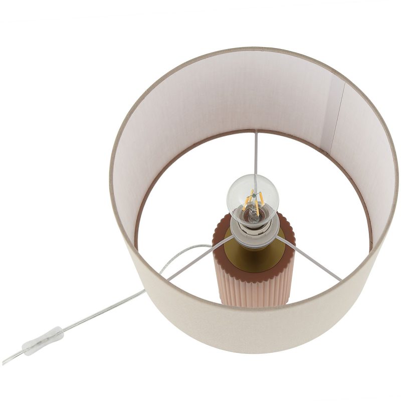 Lampă de masă bej 1xE27, stil japonez, Tokio Light Prestige - imagine 6
