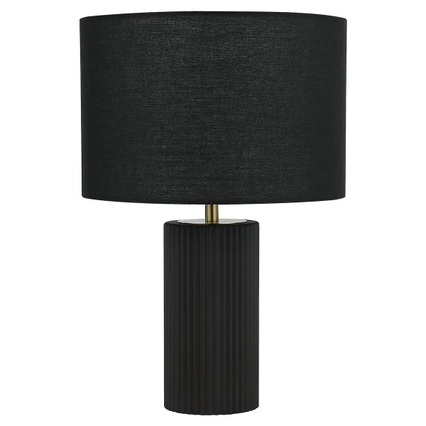 Lampă de masă neagră 1xE27