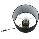 Lampă de masă neagră 1xE27, stil japonez, Tokio Light Prestige