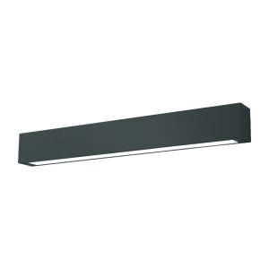 Plafonieră 63 cm neagră 18W IP44 LED CCT