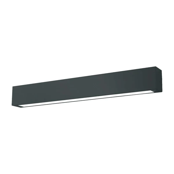 Plafonieră 63 cm neagră 18W IP44 LED CCT