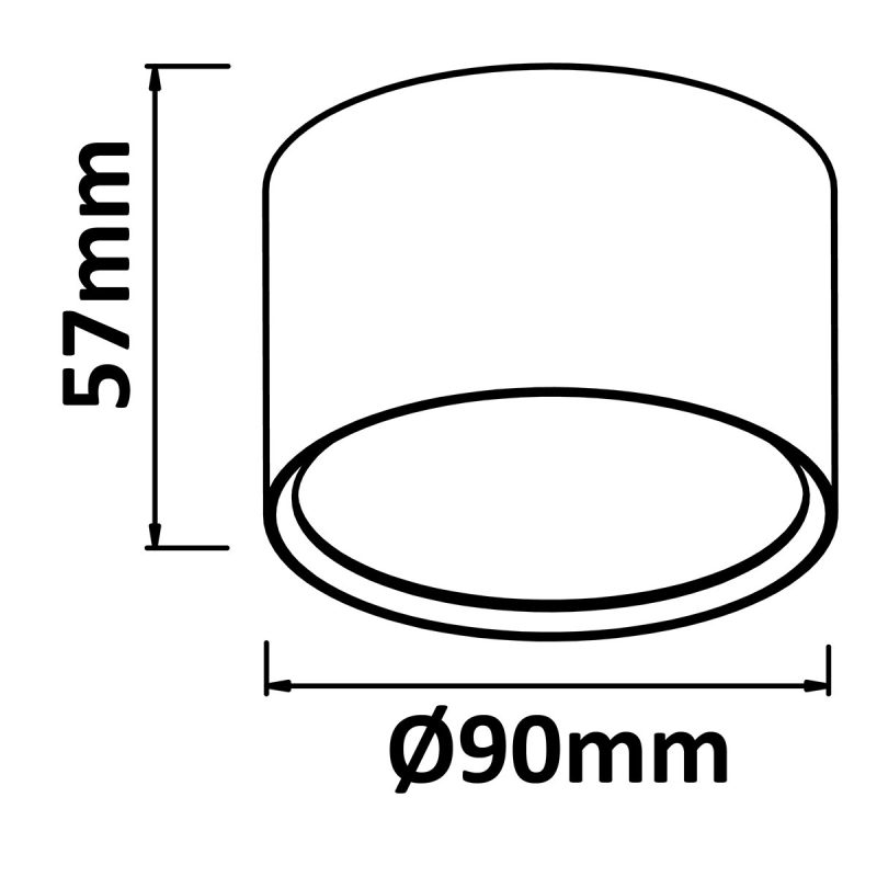 Plafonieră aplicată albă LED 3000K, stil minimalist, Kendal Light Prestige - imagine 5