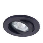 Spot încastrat orientabil negru IP20 1xGU10, iluminat interior, Lagos Light Prestige