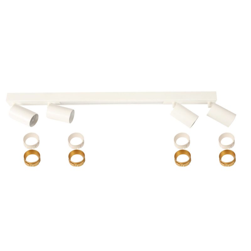 Plafonieră albă 4xE27, design modular, Perugia Light Prestige