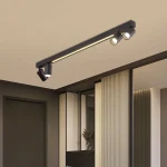 Plafonieră neagră 4xE27, design modular, Perugia Light Prestige