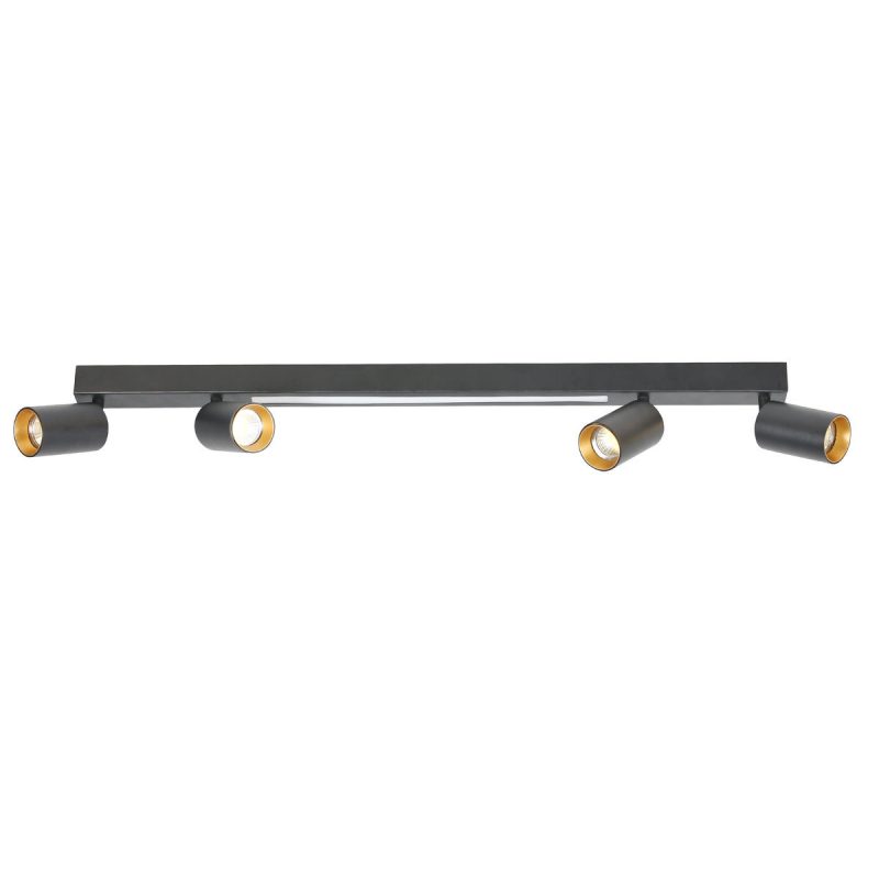 Plafonieră neagră 4xE27, design modular, Perugia Light Prestige - imagine 5
