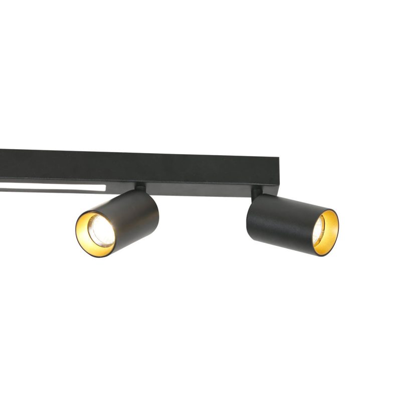 Plafonieră neagră 4xE27, design modular, Perugia Light Prestige - imagine 8
