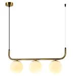 Lampă suspendată aurie 3xE14, iluminat elegant, Alisa Light Prestige