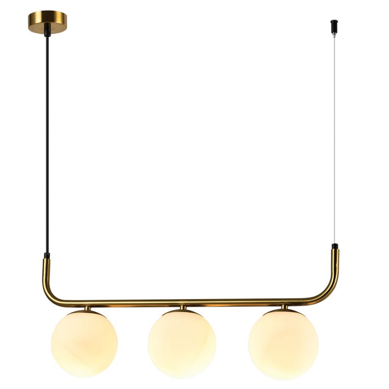 Lampă suspendată aurie 3xE14, iluminat elegant, Alisa Light Prestige - imagine 6