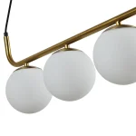 Lampă suspendată aurie 3xE14, iluminat elegant, Alisa Light Prestige