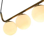 Lampă suspendată aurie 3xE14, iluminat elegant, Alisa Light Prestige