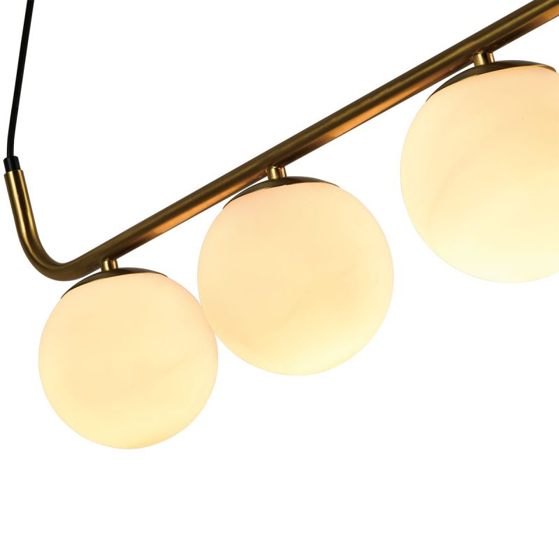 Lampă suspendată aurie 3xE14, iluminat elegant, Alisa Light Prestige - imagine 8