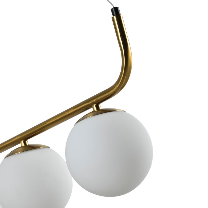 Lampă suspendată aurie 3xE14, iluminat elegant, Alisa Light Prestige - imagine 9