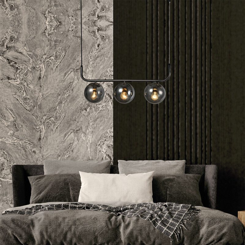 Lampă suspendată grafit 3xE14, iluminat elegant, Alisa Light Prestige - imagine 5