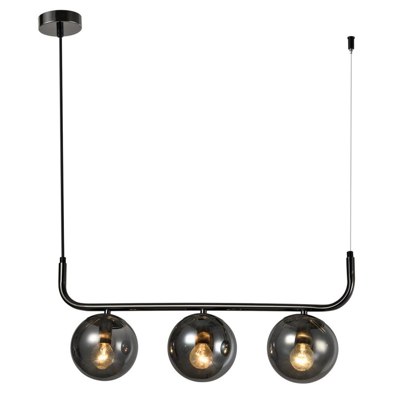 Lampă suspendată grafit 3xE14, iluminat elegant, Alisa Light Prestige - imagine 6