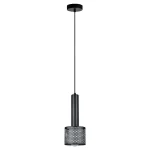 Lampă suspendată neagră, abajur traforat, Amo Light Prestige