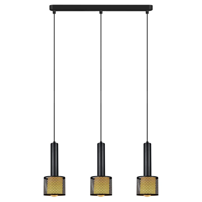 Lampă suspendată neagră 3xE27, iluminat interior, Amo Light Prestige - imagine 4