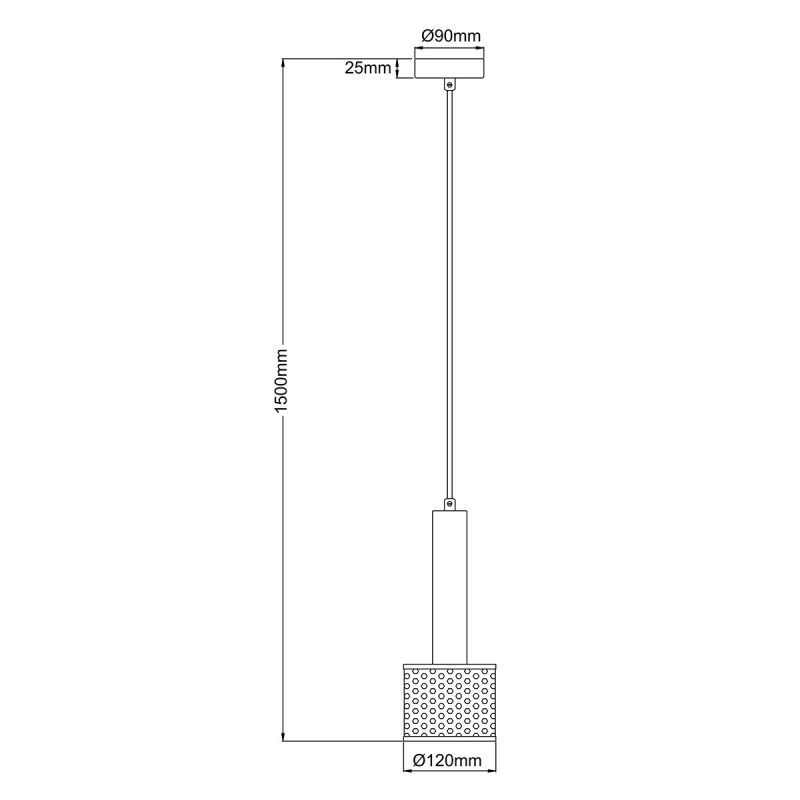 Lampă suspendată auriu-neagră 1xE27, stil elegant, Amo Light Prestige - imagine 5
