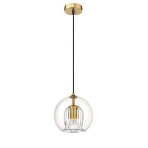 Lampă suspendată aurie 1xE27