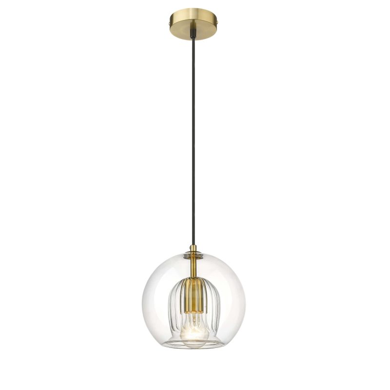 Lampă suspendată aurie 1xE27, stil modern, Arette Light Prestige - imagine 4