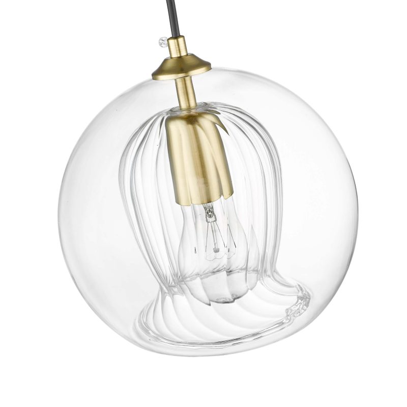 Lampă suspendată aurie 3xE27, stil modern, Arette Light Prestige - imagine 4