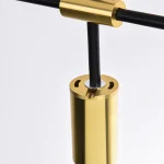 Lampă suspendată negru-aurie 4xGU10, design industrial, Arizona Light Prestige