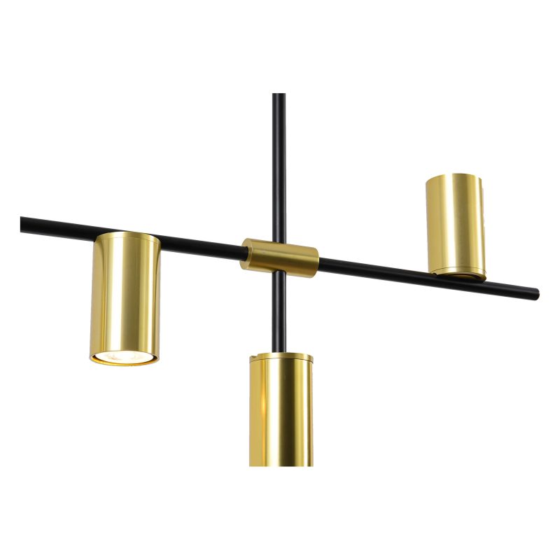 Lampă suspendată negru-aurie 6xGU10, design industrial, Arizona Light Prestige - imagine 6