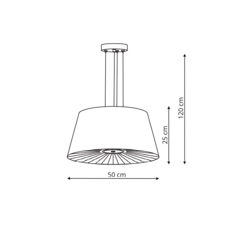 Lampă suspendată neagră 4xE27, stil exotic, Bali Light Prestige - imagine 6