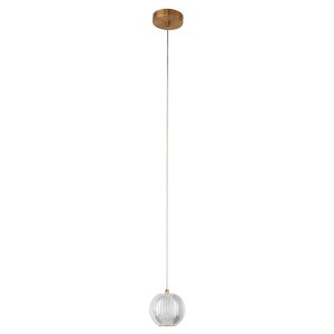Lampă suspendată aurie 1xLED CCT