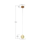 lampa-wiszaca-brillant-1-zlota-led-cct-4 Lampă suspendată aurie 1xLED CCT, design elegant, Brillant Light Prestige