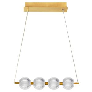Lampă suspendată aurie 4xLED CCT