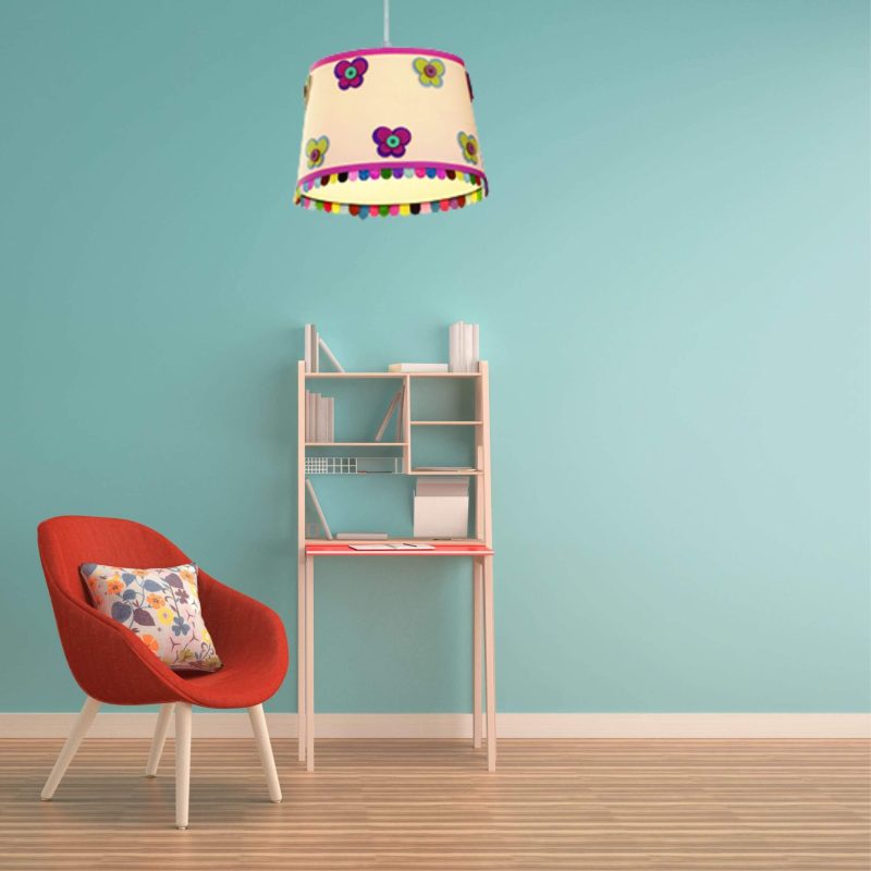 Lampă suspendată Butterfly multicoloră 1xE27 Light Prestige