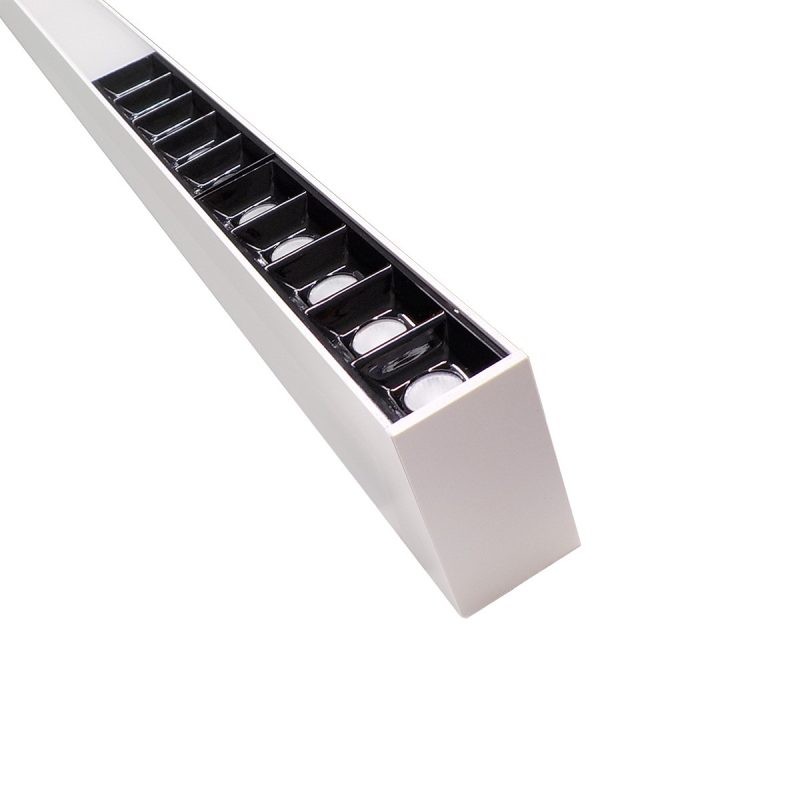 Lampă suspendată L albă, control inteligent Tuya, LED CCT, Cali Light Prestige