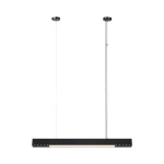 Lampă suspendată neagră, control Tuya, LED CCT, model Cali M Light Prestige