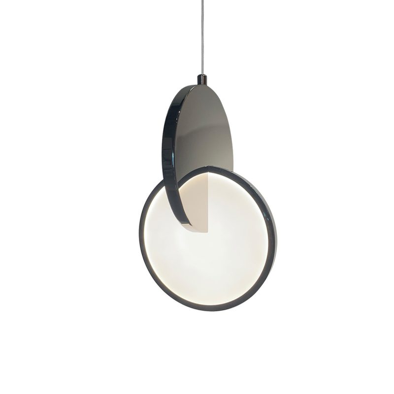 Lampă suspendată crom LED CCT, cerc elegant, Circlo Light Prestige