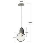 Lampă suspendată crom LED CCT, cerc elegant, Circlo Light Prestige