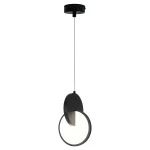 Lampă suspendată neagră LED CCT, cerc elegant, Circlo Light Prestige