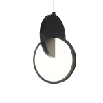 Lampă suspendată neagră LED CCT, cerc elegant, Circlo Light Prestige
