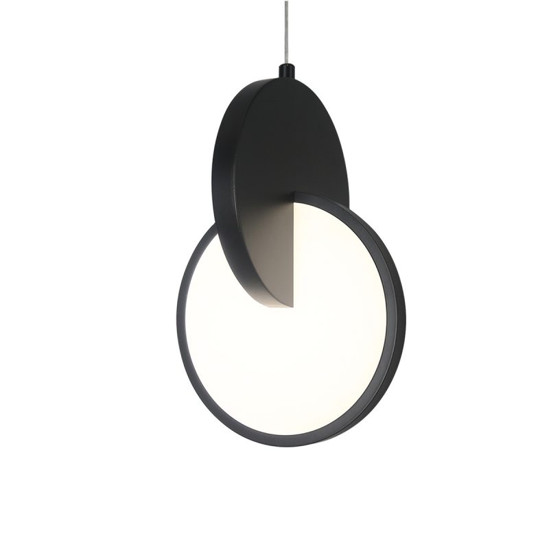 Lampă suspendată neagră LED CCT, cerc elegant, Circlo Light Prestige - imagine 5