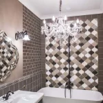 Lampă suspendată Cristallo argintie 5xE14 Light Prestige