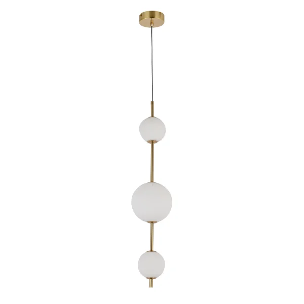 Lampă suspendată verticală aurie LED CCT