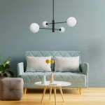 Lampă suspendată Dorado neagră 4xG9 Light Prestige